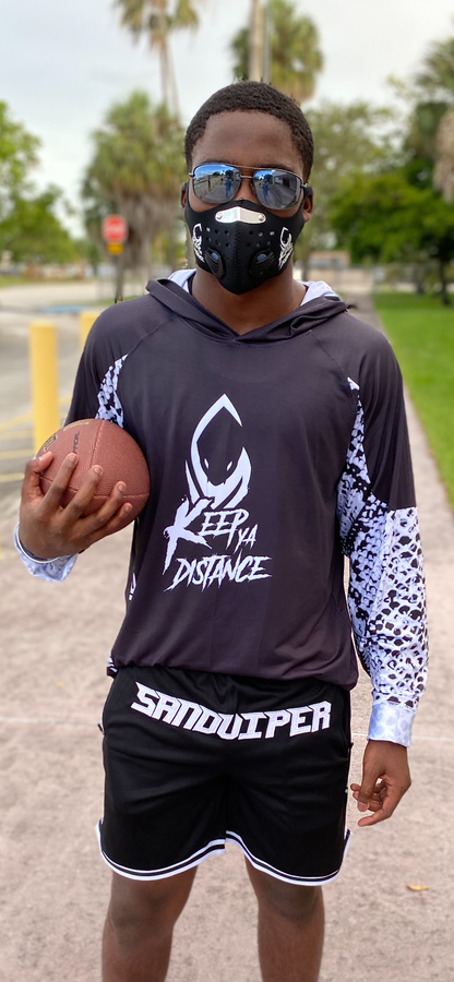 KEEP YA DISTANCE PYTHON LONG SLEEVE HOODIE TEE