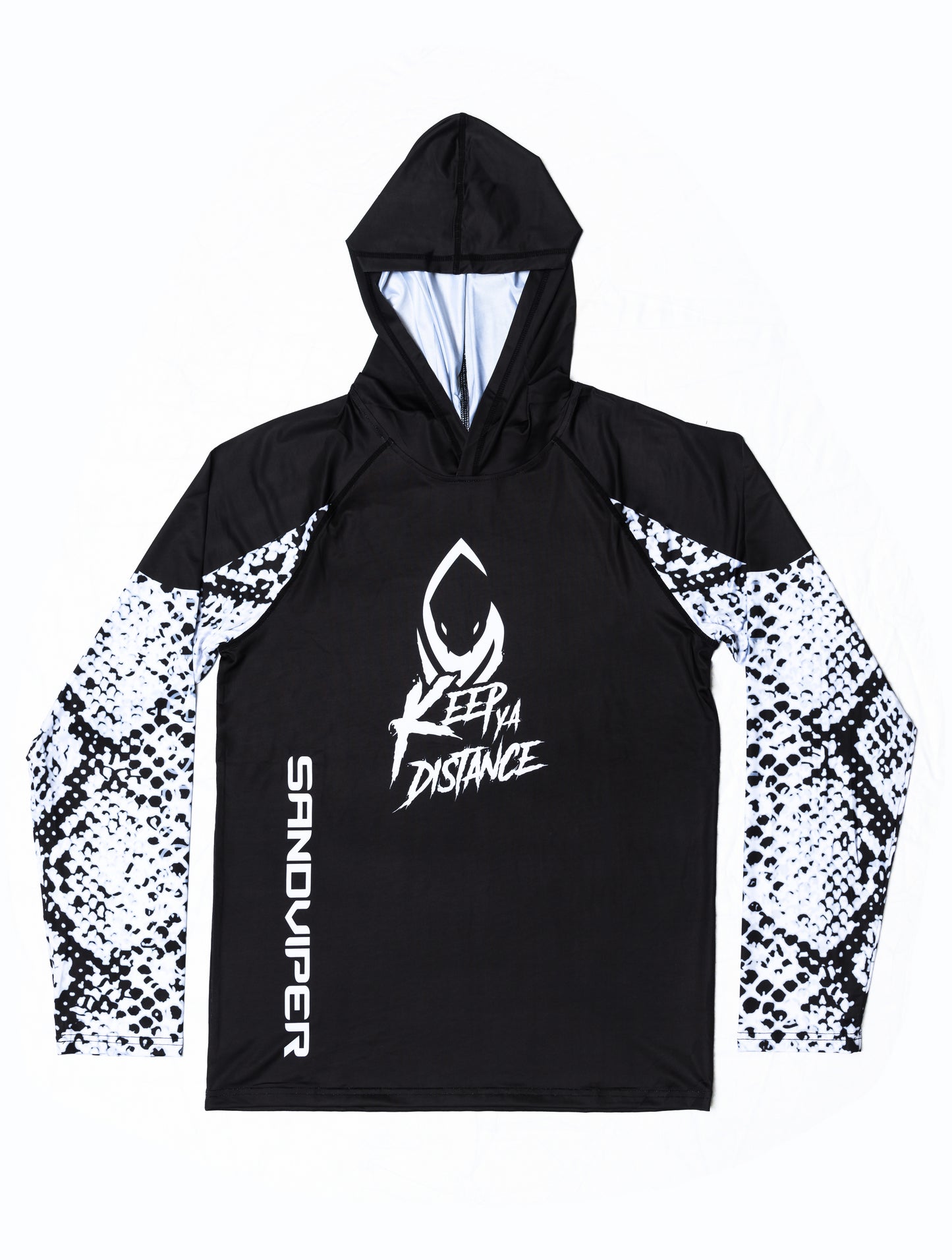 KEEP YA DISTANCE PYTHON LONG SLEEVE HOODIE TEE